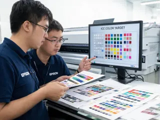 Epson color calibration session