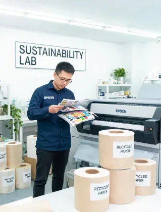 Epson sustainability lab demo