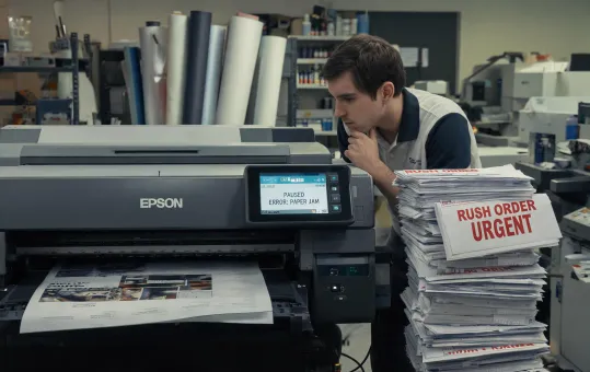 Unplanned Epson printroom downtime before service plan